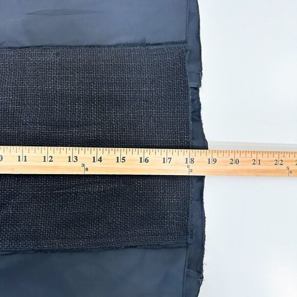 Prada Black Pencil Skirt w Burlap Panel Sz 40 Made in Italy - Picture 8 of 9